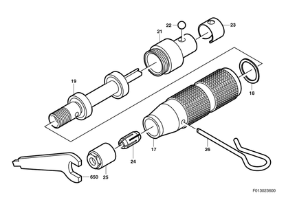 Diagram Diagram and Parts List for 236 F 013 023 600 Bosch Multi-Tool