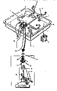 Section 9 Diagram and Parts List for SGCV36G01  Thermador Cooktop