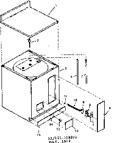 Replacement Parts Diagram and Parts List for 153318370  Kenmore Water Heater