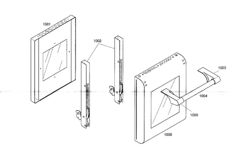Small Oven Door Diagram and Parts List for PRD484EEG01  Thermador Range