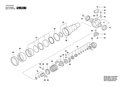 Diagram 4 Diagram and Parts List for 77-337 F 034 054 S01 Bosch Miscellaneous