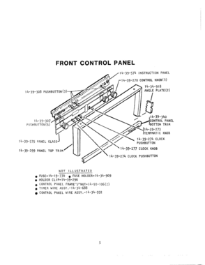 06 - FRONT CONTROL PANEL Diagram and Parts List for CMT-131  Bosch Range
