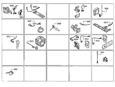 Cables Diagram and Parts List for WAT28400UC 06 Bosch Washer