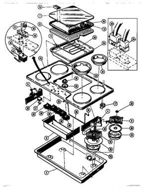 01 - BURNER BOX Diagram and Parts List for CV2136  Bosch Range