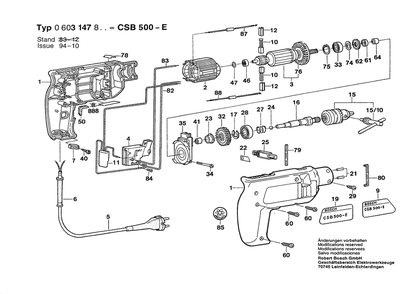 Part Location Diagram of 2605104973 Bosch Housing Section