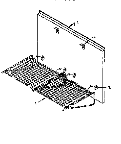 Keep Hot Shelf Accessory Diagram and Parts List for H48HQW  Thermador Range Hood
