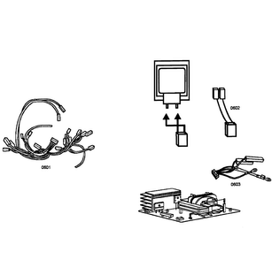Microwave Wires Diagram and Parts List for HBL5760UC 03 Bosch Microwave
