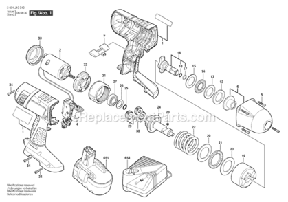 Part Location Diagram of 2610011291 Bosch Tool O-RING