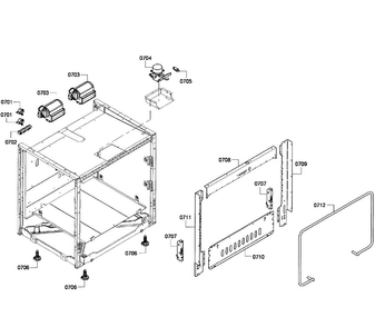 Cabinet Assy Diagram and Parts List for PRD304GHU 04 Thermador Range