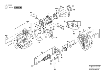 Part Location Diagram of 1619PA6856 Bosch Tool FIELD