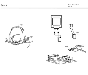 Electrical Parts Diagram and Parts List for HBL5760UC 09 Bosch Microwave