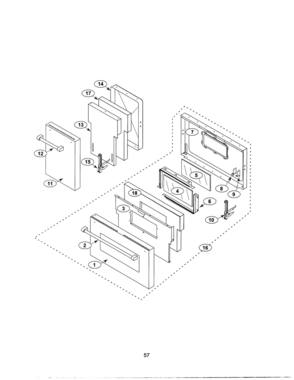 56 - DOORS Diagram and Parts List for PRG484GDUS  Bosch Range
