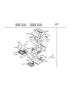 Cavity Diagram and Parts List for HBL432AUC 01 Bosch Wall Oven