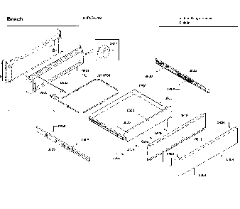Drawer Diagram and Parts List for HIIP054U 02 Bosch Range