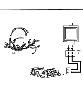 Wiring Diagram and Parts List for HMB8060 01 Bosch Microwave