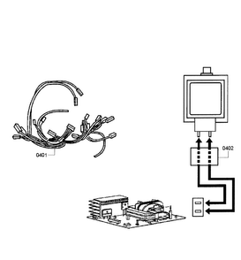 Wiring Diagram and Parts List for HMB8050 01 Bosch Microwave