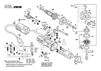 Part Location Diagram of 1619P10969 Bosch Switch Button