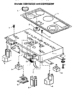 Part Location Diagram of 00238567 Bosch Cermaic Glass Top