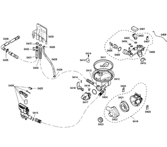 Pump Asy Diagram and Parts List for SHX43M05UC 52 Bosch Dishwasher