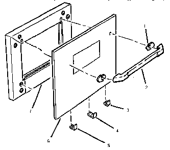 Front Cosmetics Diagram and Parts List for CT130W  Thermador Wall Oven