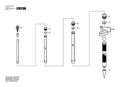 Diagram Diagram and Parts List for 4215TMA F 034 056 21C Bosch Tool Stand & Cart