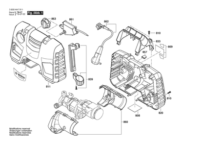 Diagram 1 Diagram and Parts List for EASYAQUATAK1700 3600HA7911 Bosch Pressure Washer