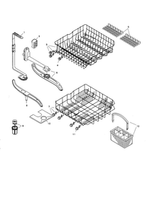 Racks Diagram and Parts List for SHU4026UC 06 Bosch Dishwasher