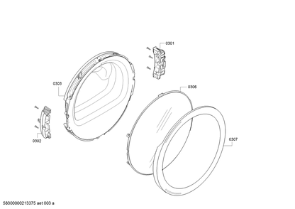 Diagram 6 Diagram and Parts List for WTG86401UC-08  Bosch Dryer