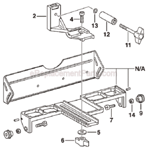 Page A Diagram and Parts List for 2607001078 2607001078 Bosch Planer Jointer