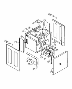 Free Standing Diagram and Parts List for RDF30  Thermador Range