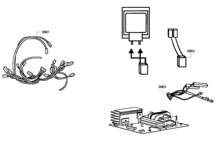 Cable Harness Diagram and Parts List for HBL5720UC 06 Bosch Microwave