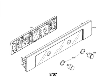 Interface Diagram and Parts List for HBL3350UC 01 Bosch Wall Oven