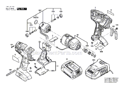 Part Location Diagram of 2609199169 Bosch Tool BRUSH SET