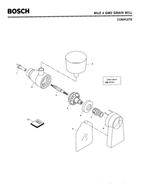 Part Location Diagram of 00511544 Bosch INSTRUCTION MANUAL