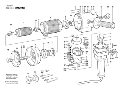 Part Location Diagram of 1605132067 Bosch Handle