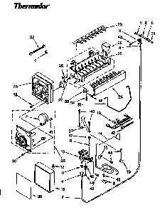Ice Maker Diagram and Parts List for TSS48DAW-06  Thermador Refrigerator