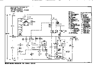 Wiring Schematic Diagram and Parts List for GCR36-6  Thermador Range