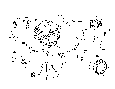 Drum/motor/power module Diagram and Parts List for WAW285H2UC 09 Bosch Washer