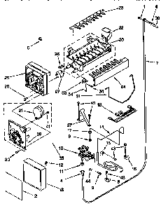 Icemaker Diagram and Parts List for TSS36QBW00  Thermador Refrigerator