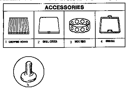 Accessories Diagram and Parts List for GCR486GD  Thermador Range