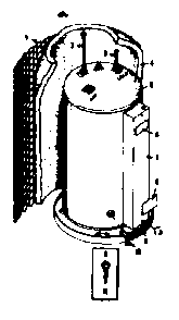Non-functional Replacement Parts Diagram and Parts List for 15327670  Kenmore Water Heater