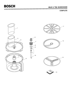 01 - COMPLETE Diagram and Parts List for MUZ6TS5  Bosch Range