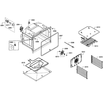 Oven Upper Diagram and Parts List for HBL3550UC 09 Bosch Wall Oven
