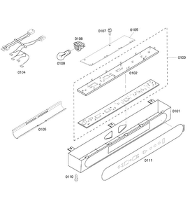 Control Panel Diagram and Parts List for KBUDT4255E 04 Thermador Refrigerator