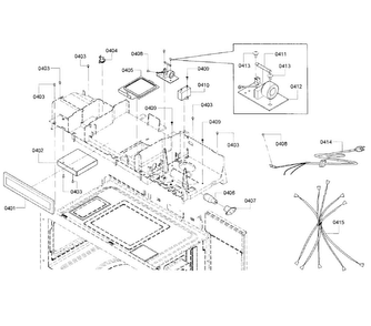 Electrical Parts Diagram and Parts List for HMV3022U 02 Bosch Microwave