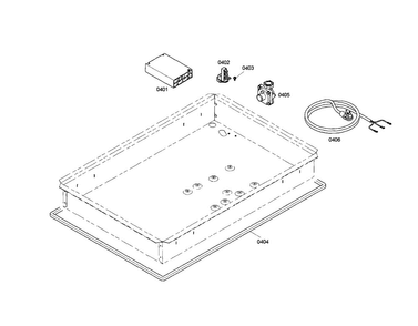 Spark Module/regulator Diagram and Parts List for SGS305FS 01 Thermador Cooktop