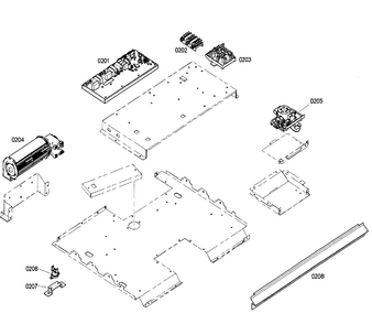 Pcb Asy Diagram and Parts List for HBN5460UC 01 Bosch Wall Oven