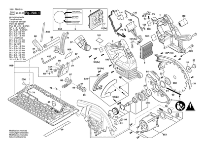 Part Location Diagram of 1600A01VL5 Bosch Tool HEX NUT .