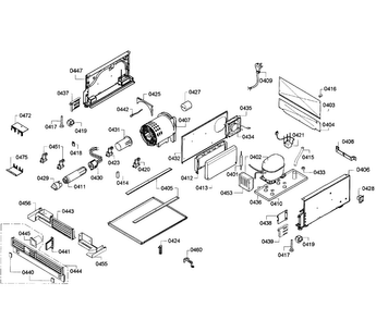 Compressor Diagram and Parts List for T18ID80NLP 48 Thermador Freezer