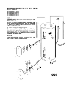 Part Location Diagram of 31919 Maytag Water heater thermostat